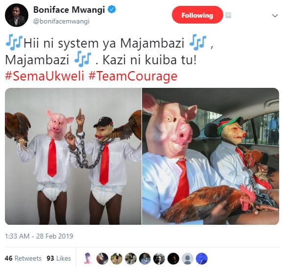 Boniface mwangi bonifacemwangi following fjf hii ni system ya majambazi jjf maja