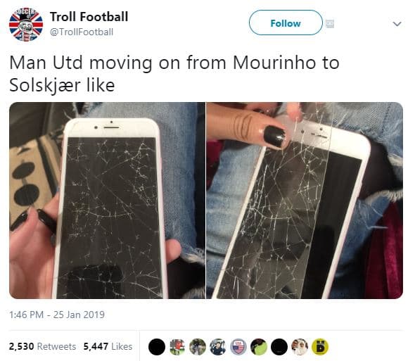 Troll football trollfootball follow man utd moving on from mourinho to solskjvr