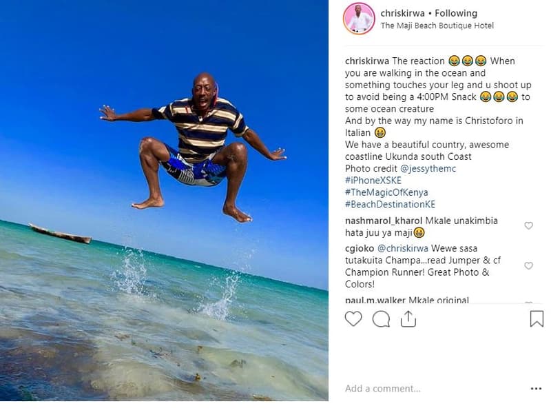 Chriskirwa following the maji beach bouticue fotel chriskirwa the reaction when