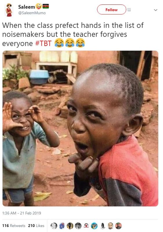 Saleem saleemmumo follow when the class prefect hands in the list of noisemakers