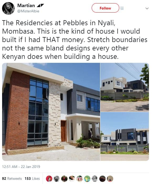 Martian misteralbie follow the residencies at pebbles in nyali mombasa. this is