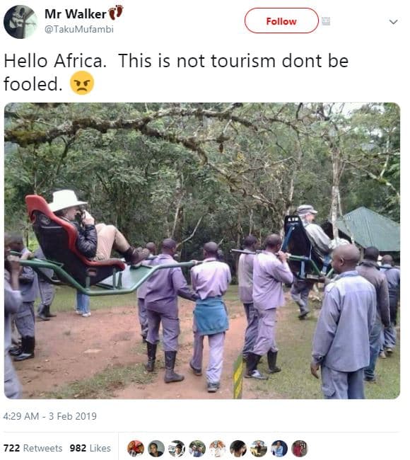Mr walker takumufambi follow hello africa. this is not tourism dont be fooled. 4