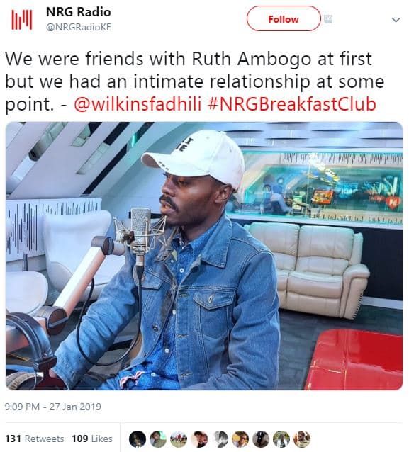 Nrg radio i nrgradioke follow we were friends with ruth ambogo at first but we h
