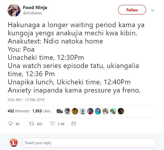 Food ninja shobanes follow hakunaga a longer waiting period kama ya kungoja yeng