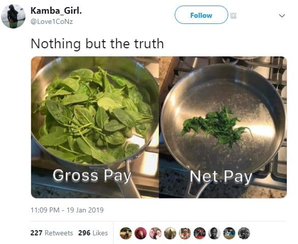 Kamba_girl. love iconz follow nothing but the truth gross pay net pay 11.09 pm 1