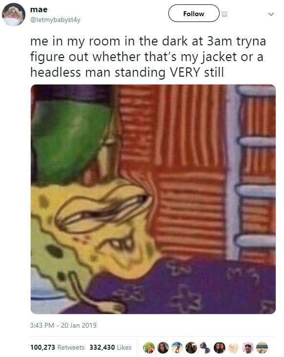 Mae letmybabyst4y follow me in my room in the dark at 3am tryna figure out wheth