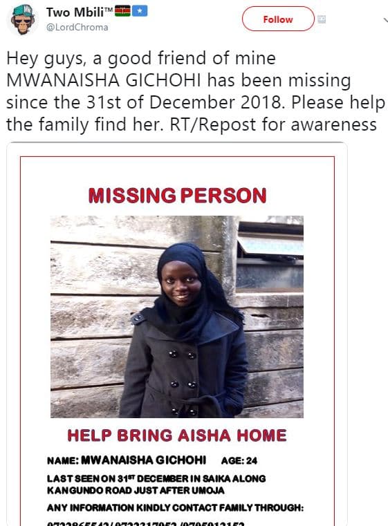 Two mbili lordchroma follow hey guys a good friend of mine mwanaisha gichohi has