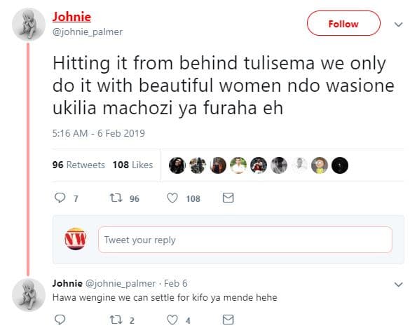 Johnie johnie_palmer follow hitting it from behind tulisema we only do it with b