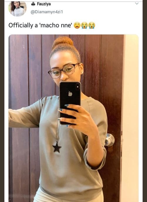 Fauziya diamamyn4zi1 officially a 'macho nne'