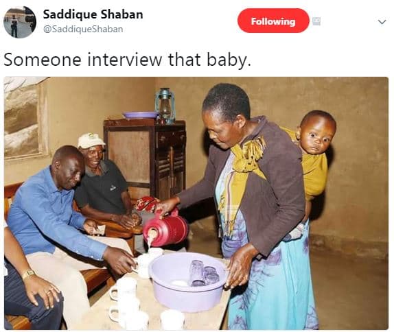 Saddique shaban saddiqueshaban following someone interview that baby.