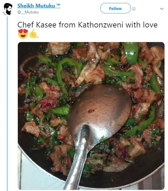 Sheikh mutuku mutuku follow chef kasee from kathonzweni with love
