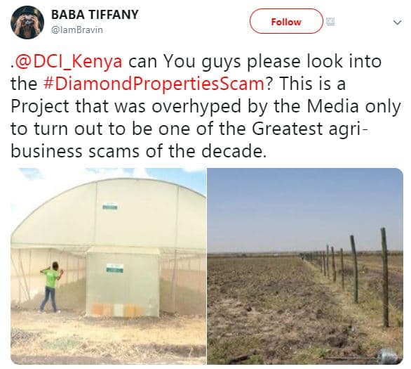 Baba tiffany lambravin follow dci_kenya can you guys please look into the diamon