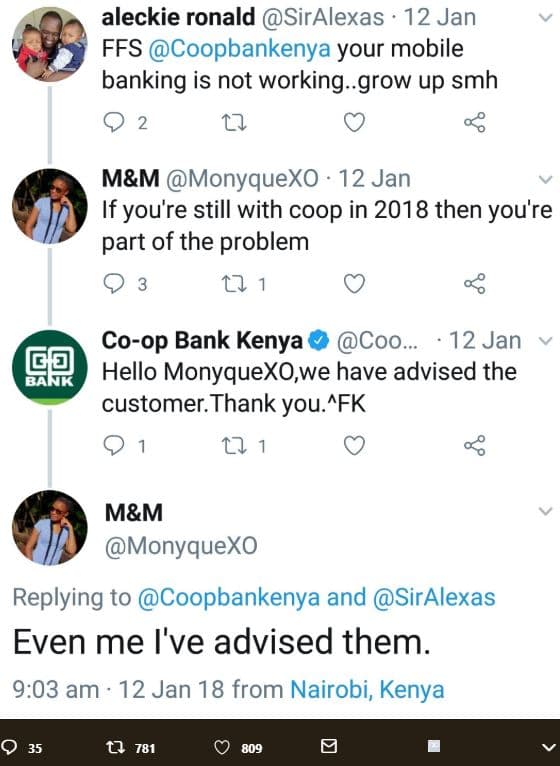 Aleckie ronald siralexas 12 jan ffs coopbankenya your mobile banking is not work