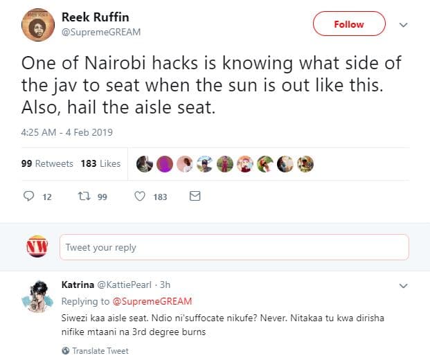 Reek ruffin supremegream follow one of nairobi hacks is knowing what side of the