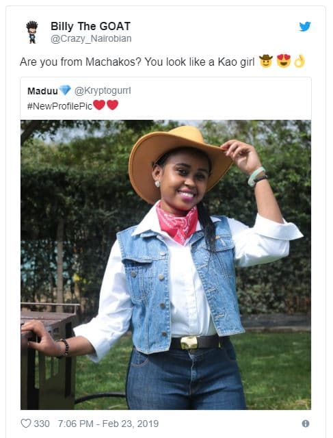 Billy the goat crazy nairobian are you from machakos? you look like kao girl mad