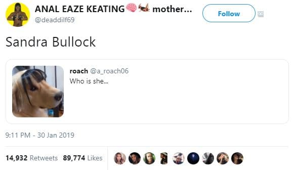 Anal eaze keating deaddilf69 mother... follow sandra bullock roach a_roach06 who