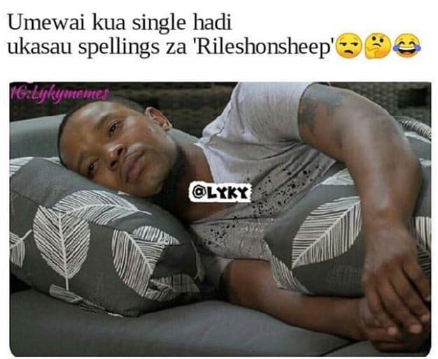 Umewai kua single hadi ukasau spellings za 'rileshonsheep' glykyuemes lyky