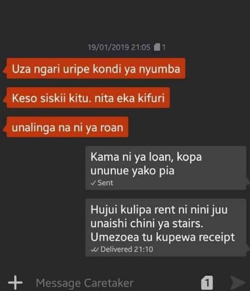 1901 21,05 uza ngari uripe kondi ya nyumba keso siskii kitu. nita eka kifuri una