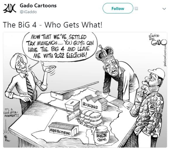 Am gado cartoons igaddo follow the big 4 who gets what! abw tuat we've settled t