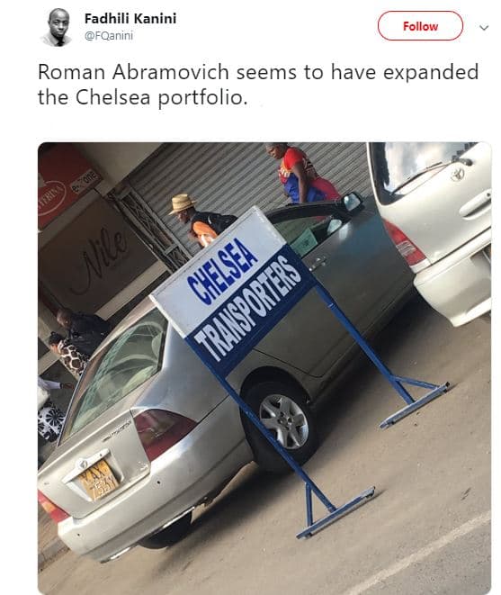 Fadhili kanini fqanini follow roman abramovich seems to have expanded the chelse