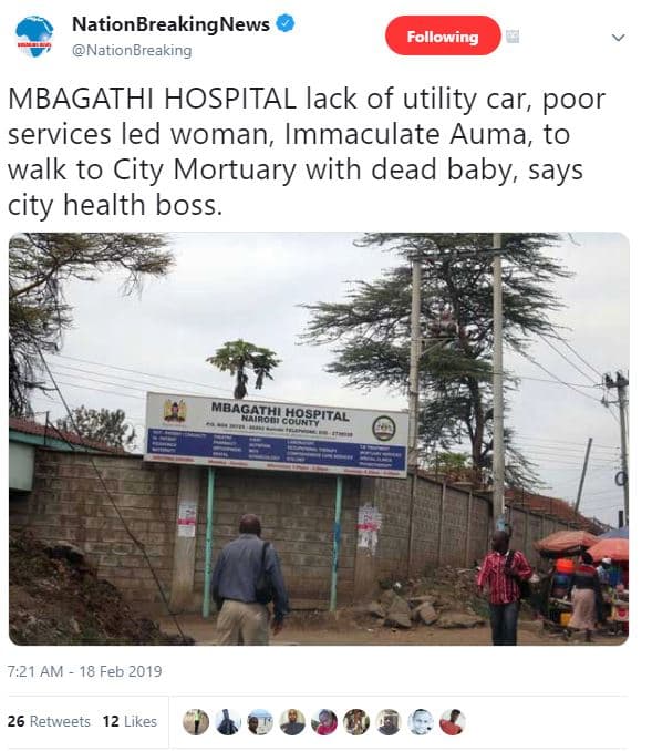 Nationbreakingnews nationbreaking following mbagathi hospital lack of utility ca