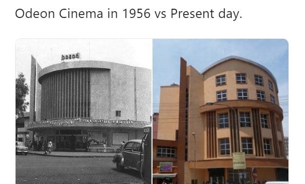 Odeon cinema in vs present day. bdiak