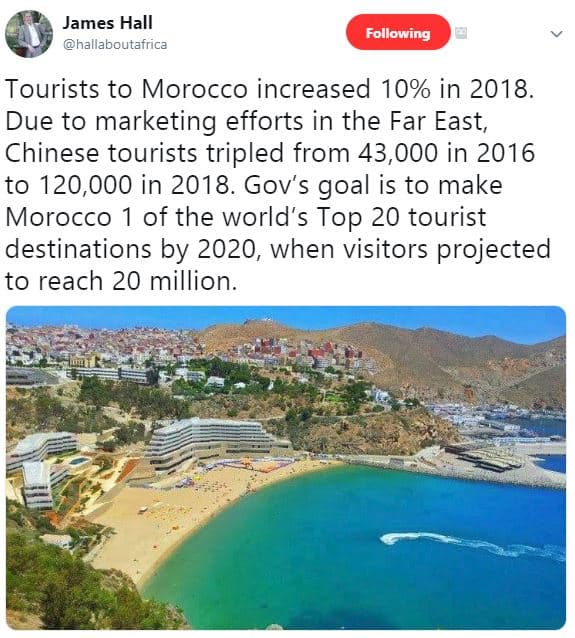 James hall hallaboutafrica following tourists to morocco increased 10 in . due t