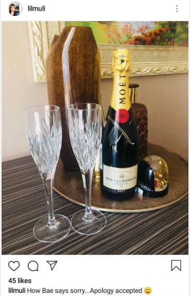 Lilmuli 7 45 likes lilmuli how bae says sorry_ apology accepted