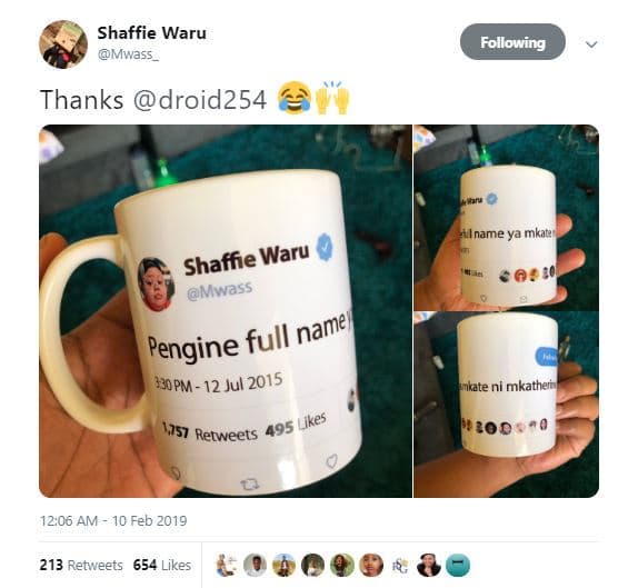 Shaffie waru mwass following thanks droid254 uiname ya mkate shaffie waru mwass