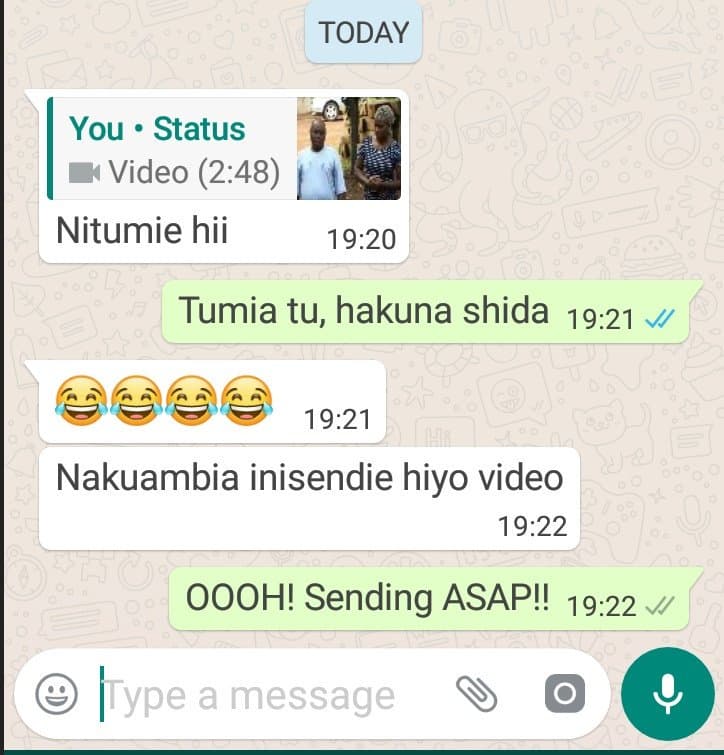 Today you status video 248 nitumie hii 19.20 tumia tu, hakuna shida 19.21 19.21
