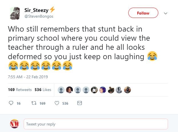 Sir_steezy stevenbongos follow who still remembers that stunt back in primary sc