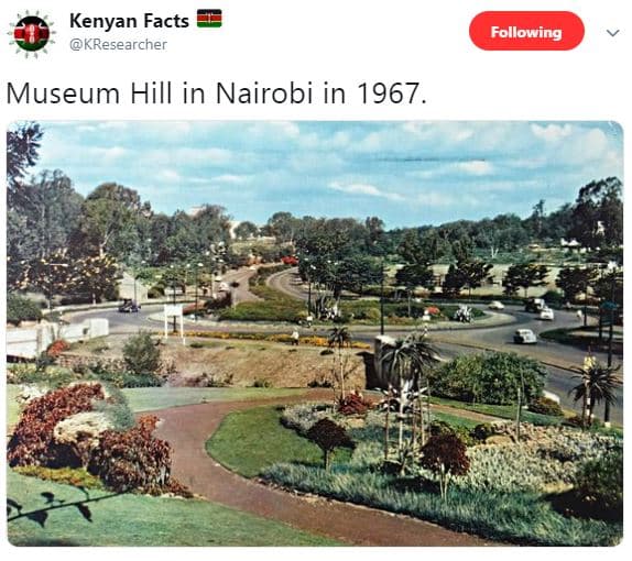 Kenyan facts kresearcher following museum hill in nairobi in .