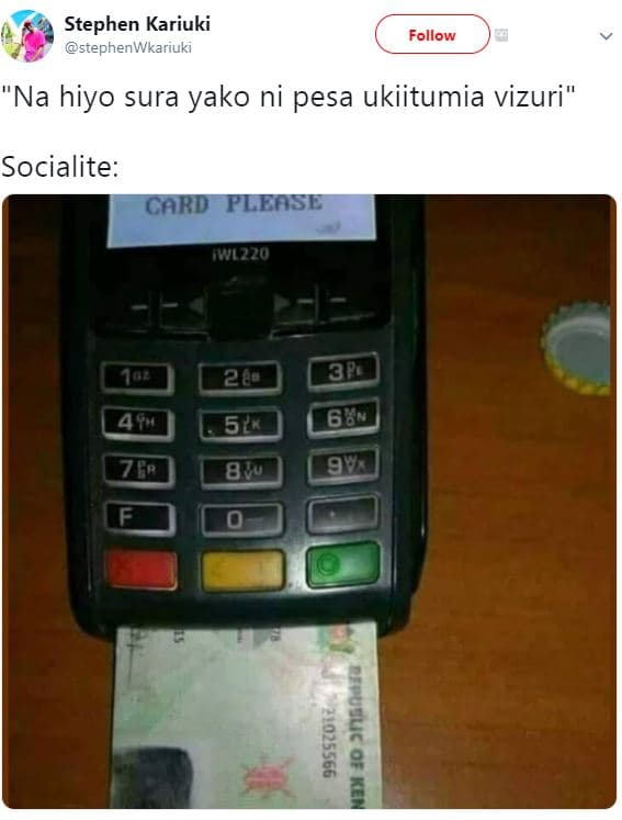Stephen kariuki stephenwkariuki follow na hiyo sura yako ni pesa ukiitumia vizur