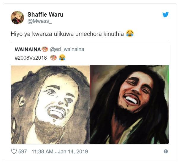Shaffie waru mwass hiyo ya kwanza ulikuwa umechora kinuthia wainaina ed wainaina