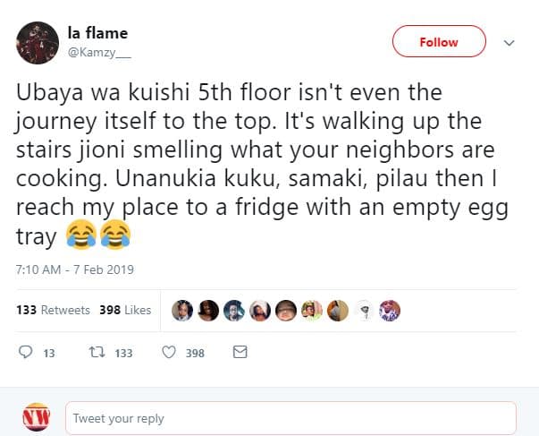 La flame kamzy follow ubaya wa kuishi sth floor isn't even the journey itself to