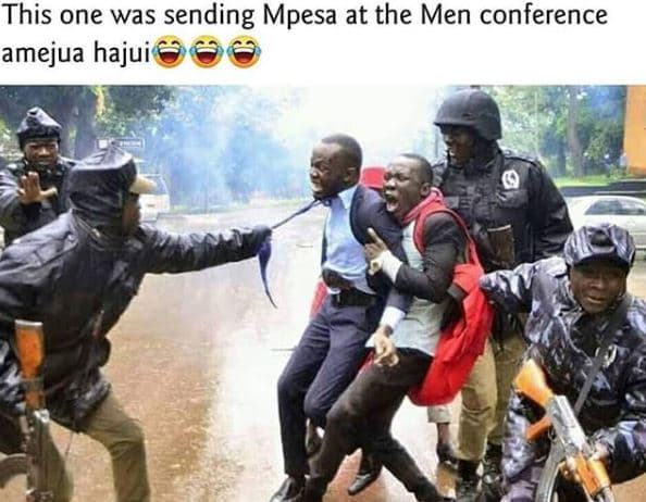 This one was sending mpesa at the men conference amejua hajui