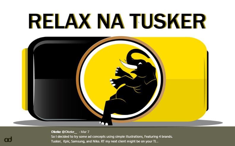 Relax na tusker okeke okeke mar 7 decided to ty some ad concepts using simple il