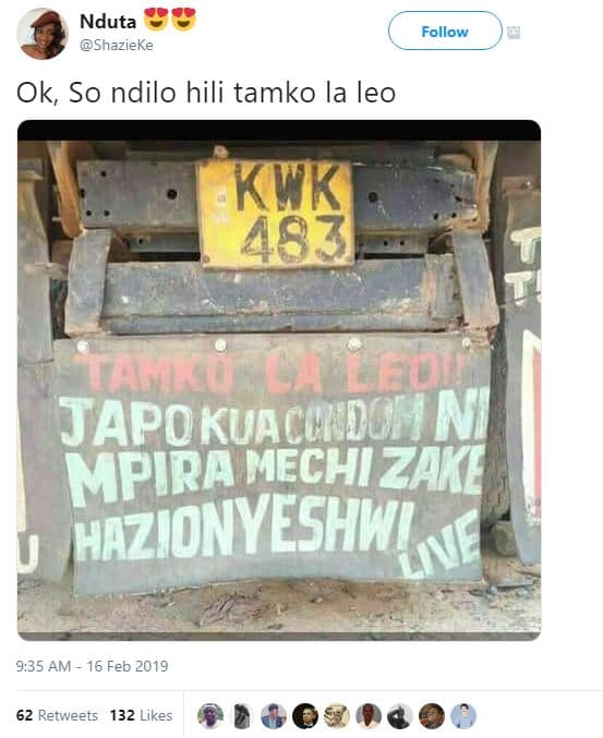 Nduta shazieke follow ok so ndilo hili tamko la leo kwk 483 ill a japokuacndan m