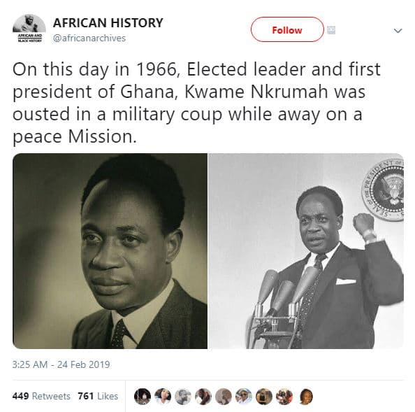 African history acame africanarchives follow on this day in , elected leader and