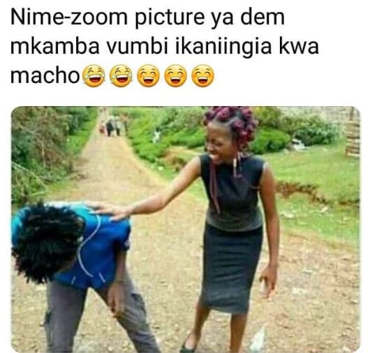 Nimezoom picture ya dem mkamba vumbi ikaniingia kwa macho