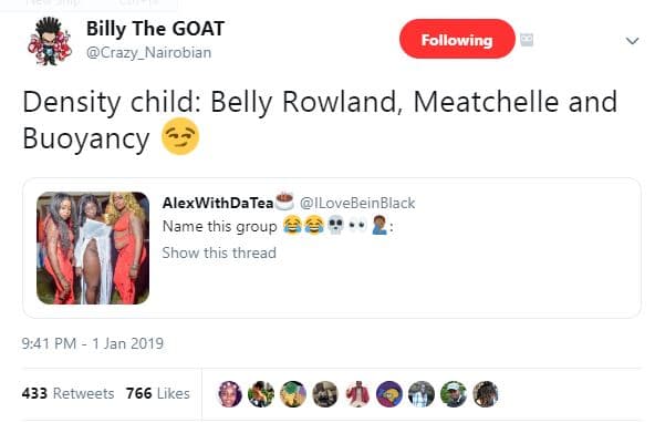 Billy the goat crazy_nairobian following density child belly rowland meatchelle