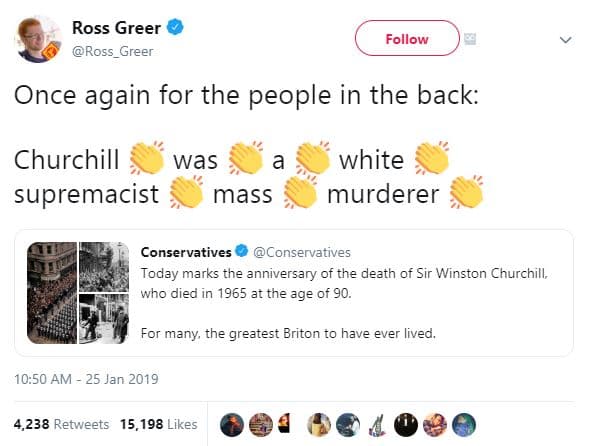 Ross greer ross_greer follow once again for the people in the back churchill was