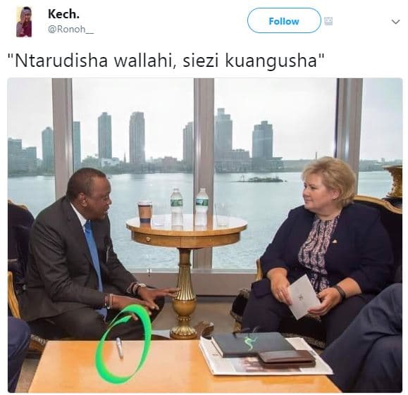 Kech ronoh follow ntarudisha wallahi siezi kuangusha'