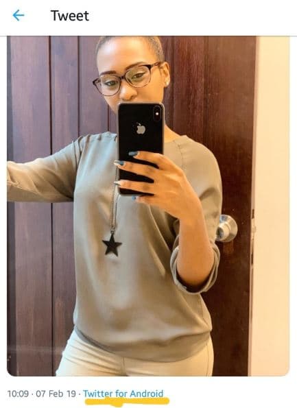 Tweet 10.09 07 feb 19 . twitter for android