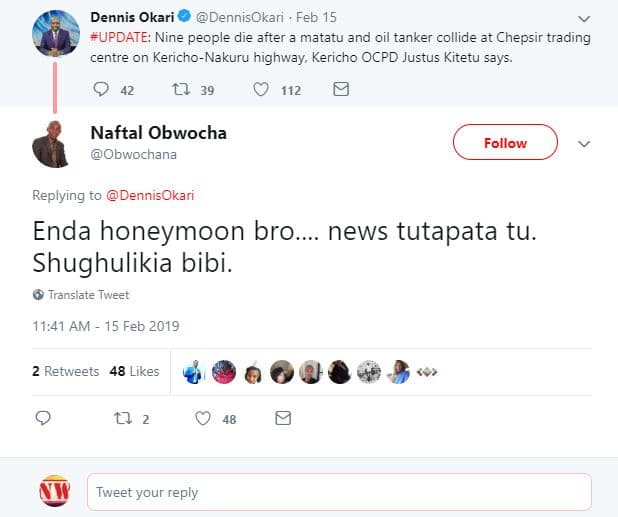 Dennis okari dennisokari feb 15 update nine people die after matatu and oil tank