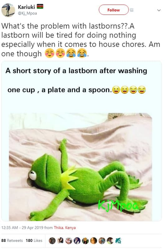 Kariuki kj_mpoa follow what's the problem with lastborns??.a lastborn will be ti