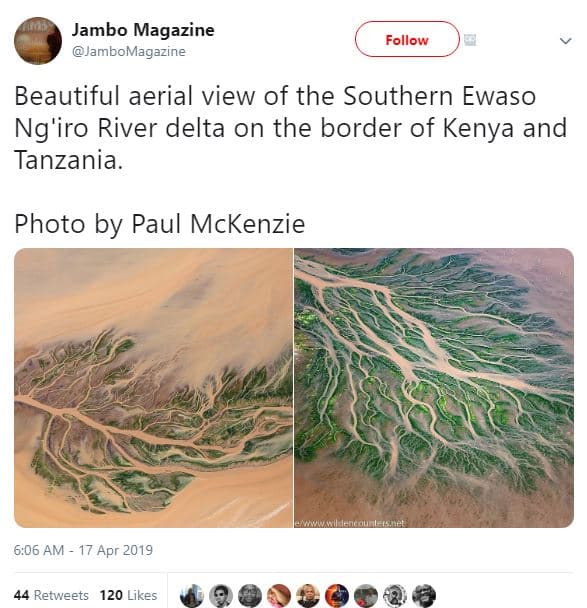 Jambo magazine jambomagazine follow beautiful aerial view of the southern ewaso