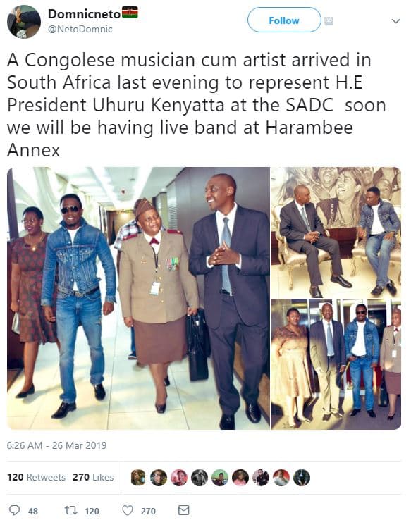 Domnicneto netodomnic follow congolese musician cum artist arrived in south afri