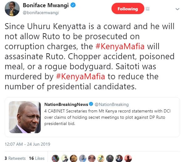 Boniface mwangi bonifacemwangi following since uhuru kenyatta is a coward and he