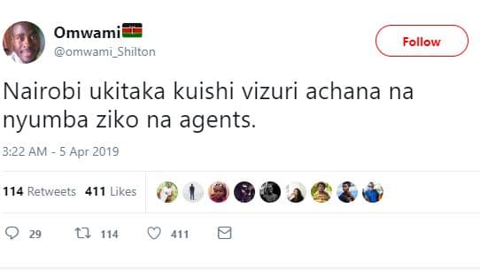 Omwami omwami_shilton follow nairobi ukitaka kuishi vizuri achana na nyumba ziko